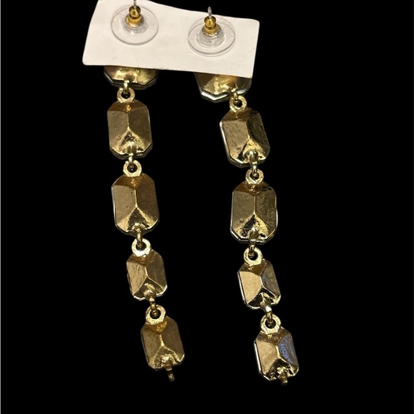 Gift with purchase Long Dangling Crystal Earrings - vintage 80’s - Picture 6 of 9